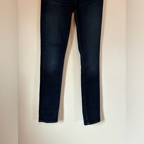 J. Crew REID Sexy Slimming Dark Wash Mid-Rise Skinny Stretch Denim Jeans Size 27 - Picture 3 of 8